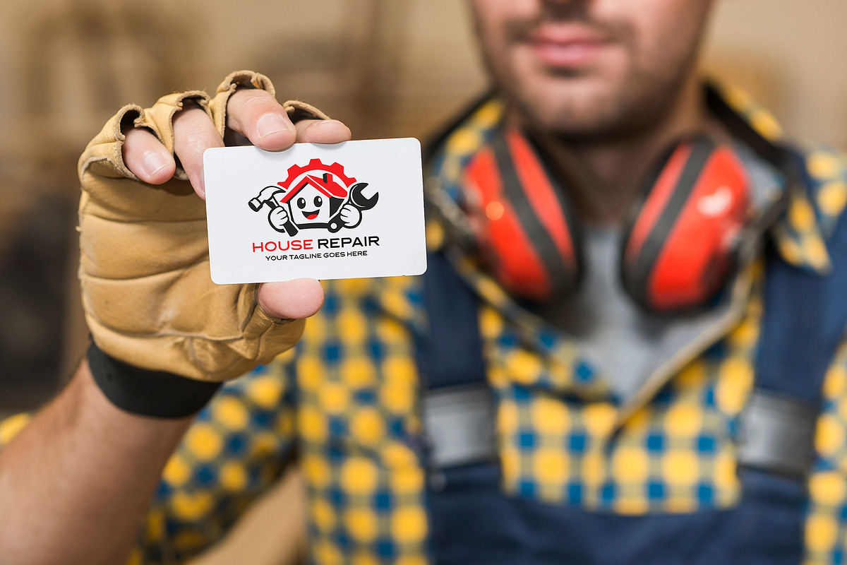 Modern House Repair Logo Template, a Branding & Logo Template by YUDesignStore (Photo 9 of 9)