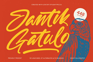 Jantik Gatulo Bold Calligraphy Font