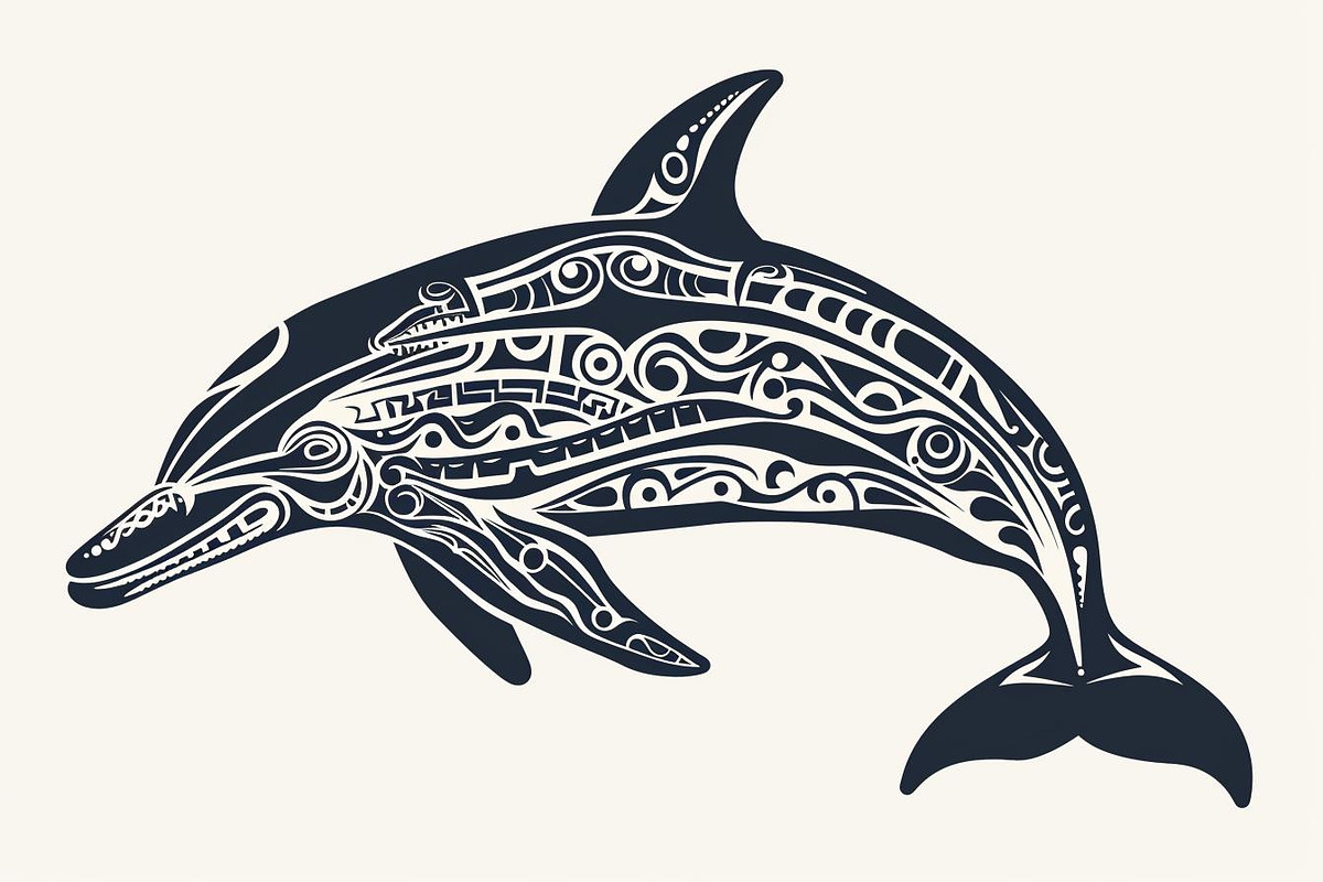 Tribal Dolphin Laser Cut Bundle, a Graphic by balal (Photo 15 of 16)