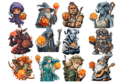 DND Dice Clipart, an Illustration by stickermadness (Thumbnail 3 of 4)