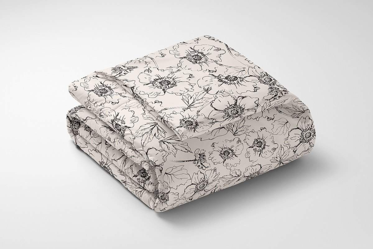 Sketched Japanese Anemones, a Pattern Graphic by MalyskaStudio (Photo 10 of 11)