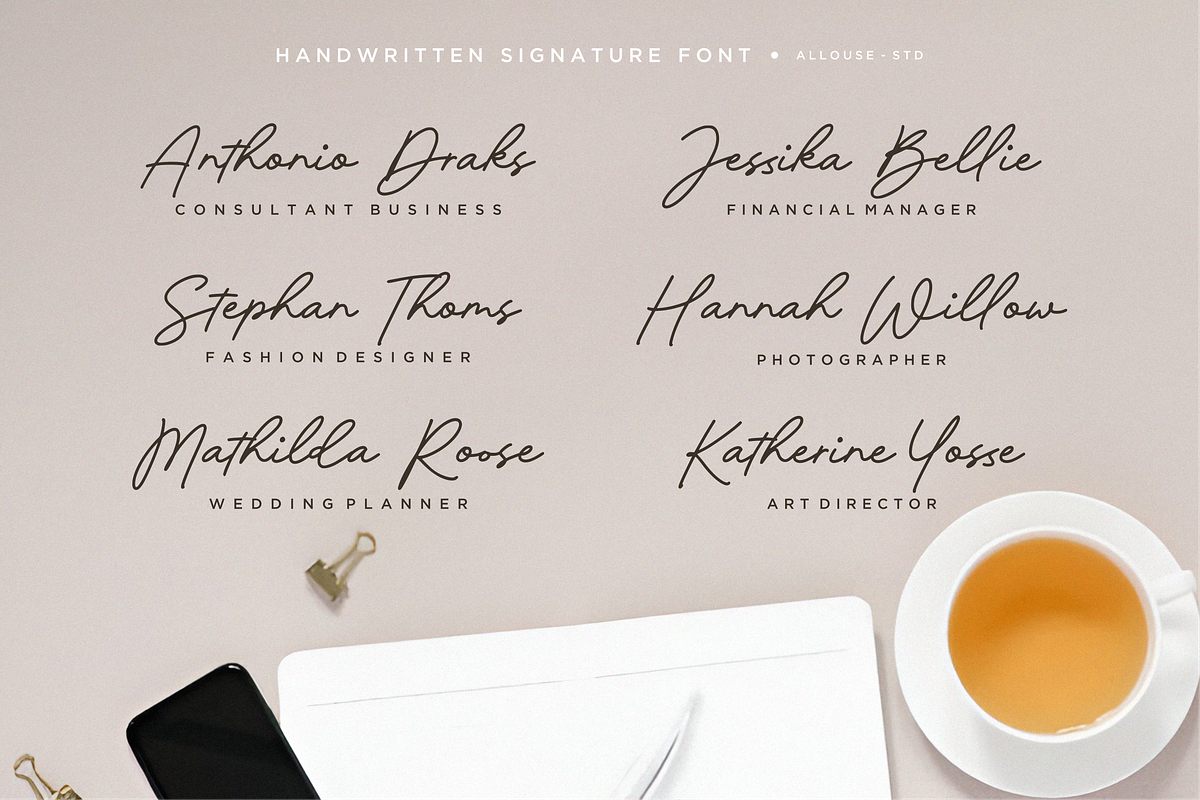 Bentleycraft, a Handwritten Font by Allouse Studio (Photo 4 of 10)