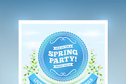 Spring Party Invitation, an Invitation Template by Mera Pixels (Thumbnail 2 of 3)