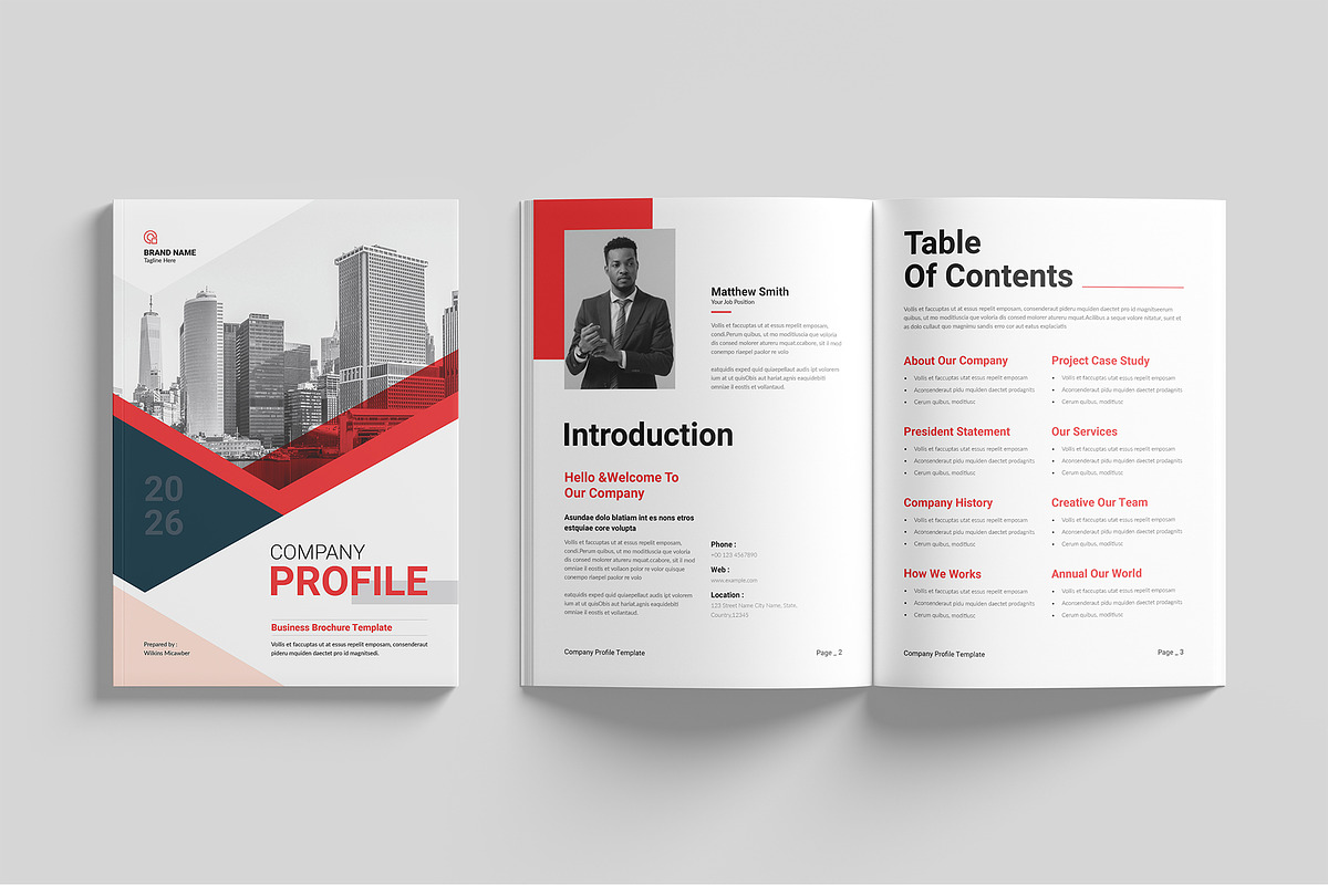 Company Profile Template, a Brochure Template by Cleffon_Graphic_Studio (Photo 2 of 9)
