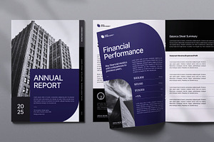 Annual Report Template, a Magazine Template by Portocraft
