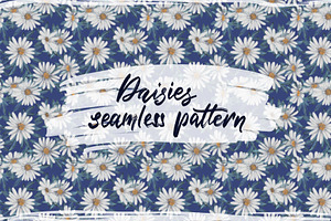 Daisies Seamless Pattern