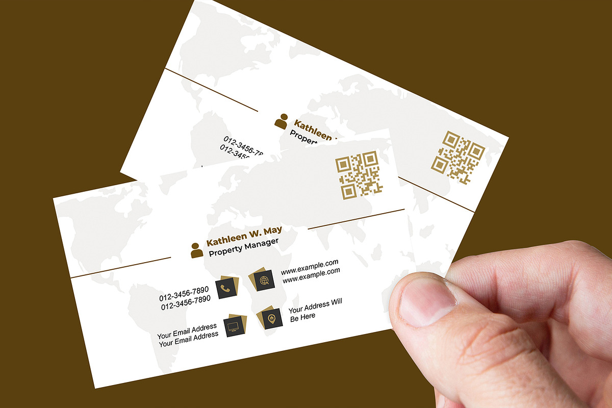 Luxe Business Card Template PSD preview 3