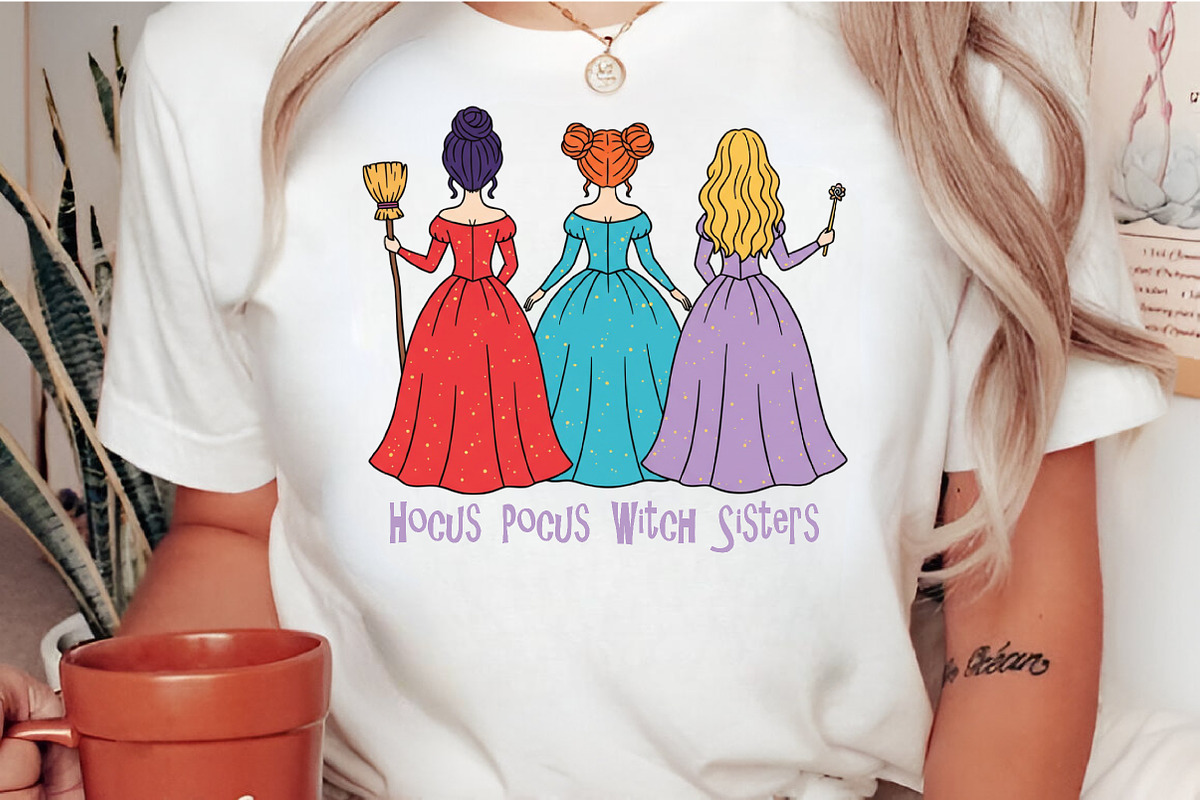 Hocus Pocus Witch Sisters PNG, an Illustration by Craft Nest (Photo 6 of 6)
