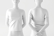 Female T-Shirt Mockup, a Shirt Mockup by zpackcreative (Thumbnail 4 of 5)