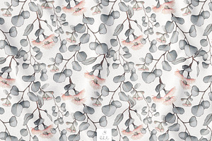 Eucalyptus Seamless Pattern