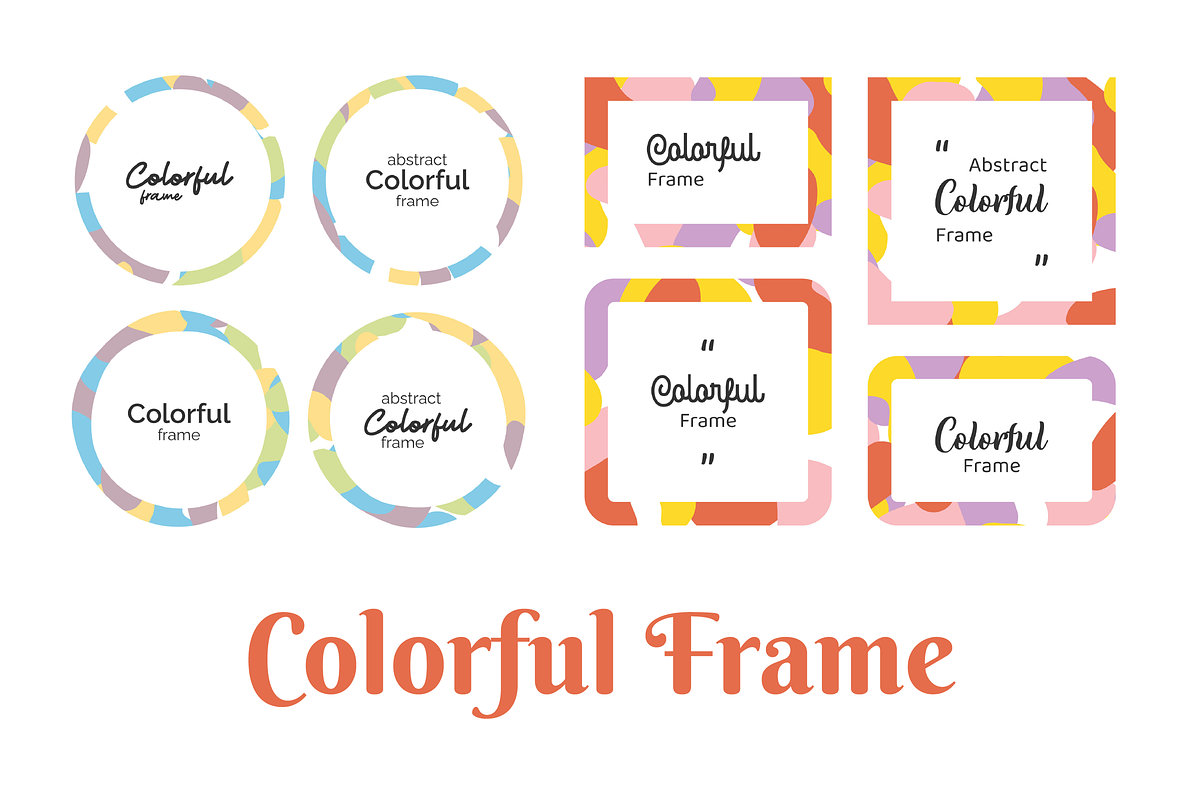 Colorful Frame Headline Title, a Background Graphic by Lucky Xtian