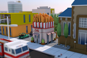 Low Poly City Town Pack, an Architecture 3D Model by multimedia4ds (Thumbnail 33 of 41)