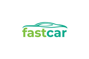 Modern fast car speed logo, a Transportation Illustration by LogosDen