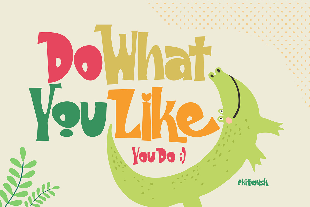 Kittenish - Playful Font, a Font by madeDeduk (Photo 3 of 14)