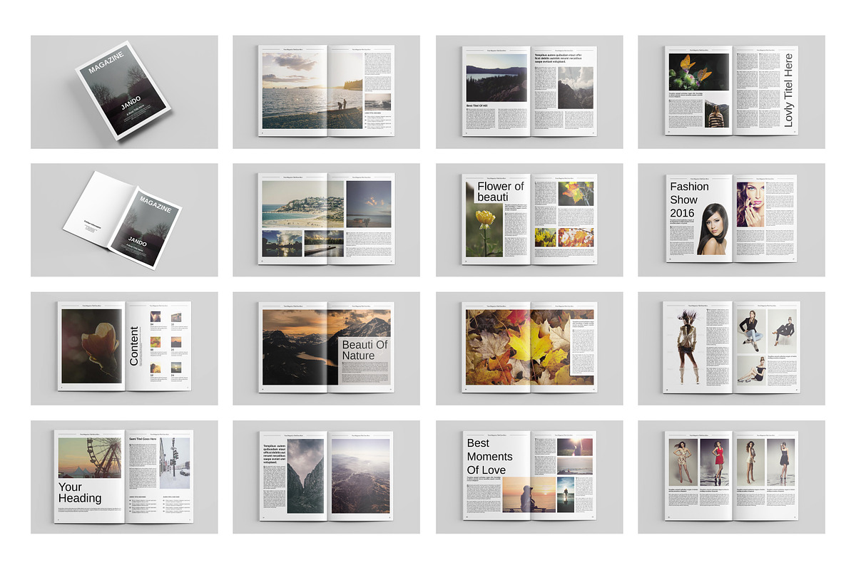 InDesign Multipurpose Magazine -V472, a Magazine Template by Template Shop (Photo 1 of 19)