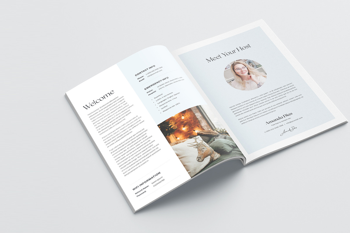 Airbnb Welcome Book Template | Canva, a Brochure Template by Niofix (Photo 2 of 6)