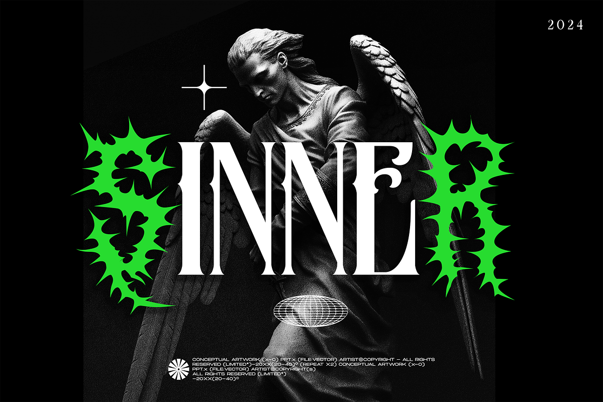 Arounds Blackletter Horror Duo Font, a Blackletter Font by dansdesign (Photo 6 of 7)