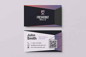 Minimal Painting Business Card, a Business Card Template by Trot