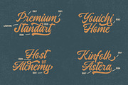 Moyshire - Vintage Script, a Script Font by Rillatype (Thumbnail 5 of 9)