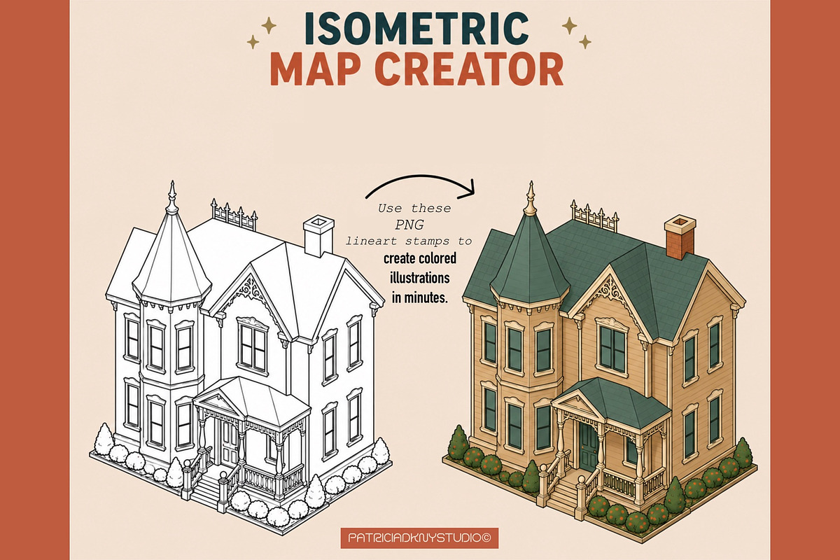 Isometric city creator illustration, an Object Illustration by PDknyStudio (Photo 4 of 9)