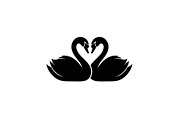 Swan Love Silhouette SVG Bundle, an Illustration by Designs_River (Thumbnail 28 of 31)