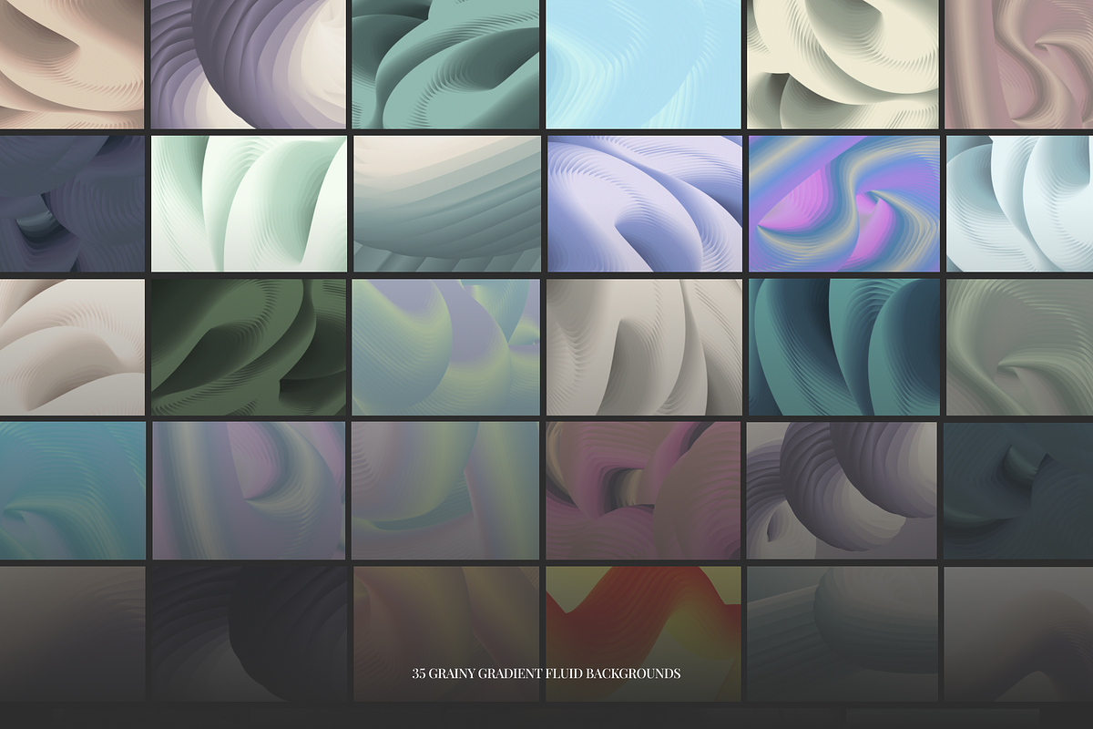 Grainy Gradient Fluid Backgrounds, a Background Graphic by Promo Graphics (Photo 2 of 6)