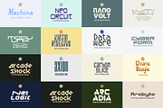 Robotics Font Bundle - 55 Fonts!, a Sans Serif Font by HipFonts (Thumbnail 2 of 15)