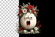 Quirky Easter Eggs Clipart Set, a Seasonal Illustration by Nicolle's Colorful Art (Thumbnail 9 of 9)