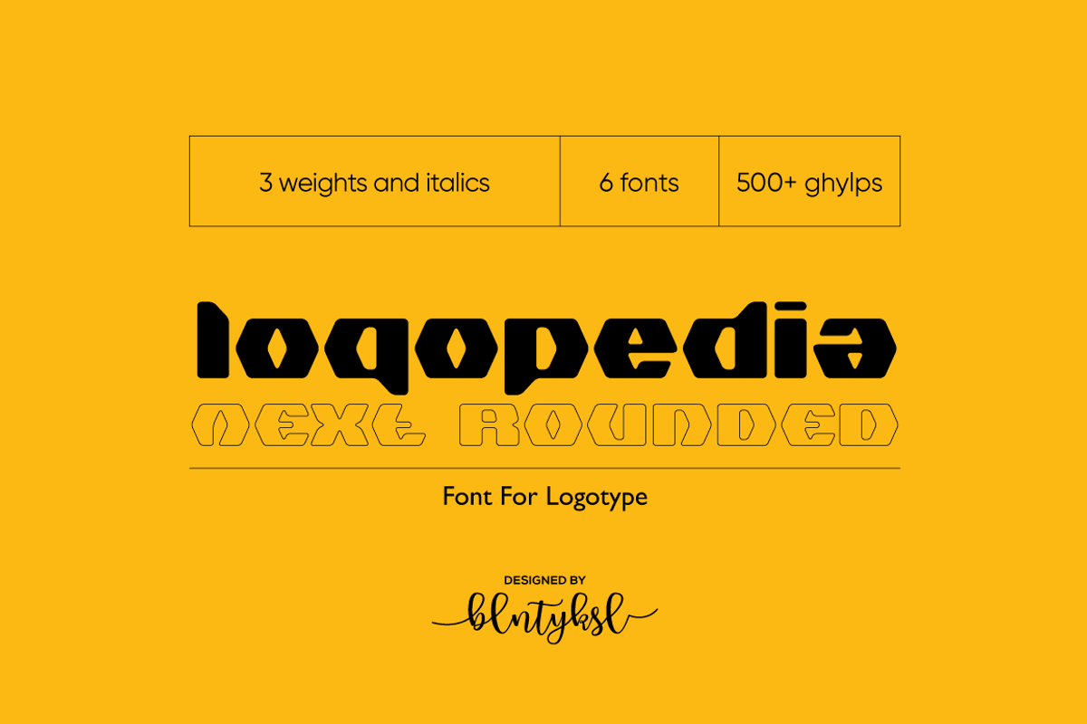 Logopedia Next Rounded, a Font by BULENT YUKSEL (Photo 1 of 11)