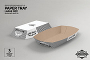 Paper Takeout Trays Packaging Mockup, a Packaging Mockup by INCDesign (Thumbnail 8 of 10)