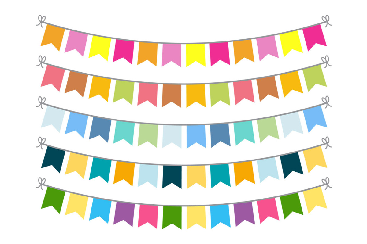 Bunting Banner Clipart, an Illustration by The Digital Download Shop (Photo 4 of 6)