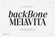 Back Bone Melavita Serif Family font, a Serif Font by Graphicxell (Thumbnail 1 of 18)
