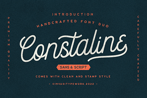 Constaline - Monoline Script & Sans