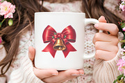 Coquette Christmas Bow Clipart, an Illustration by RobertsArt (Thumbnail 6 of 7)