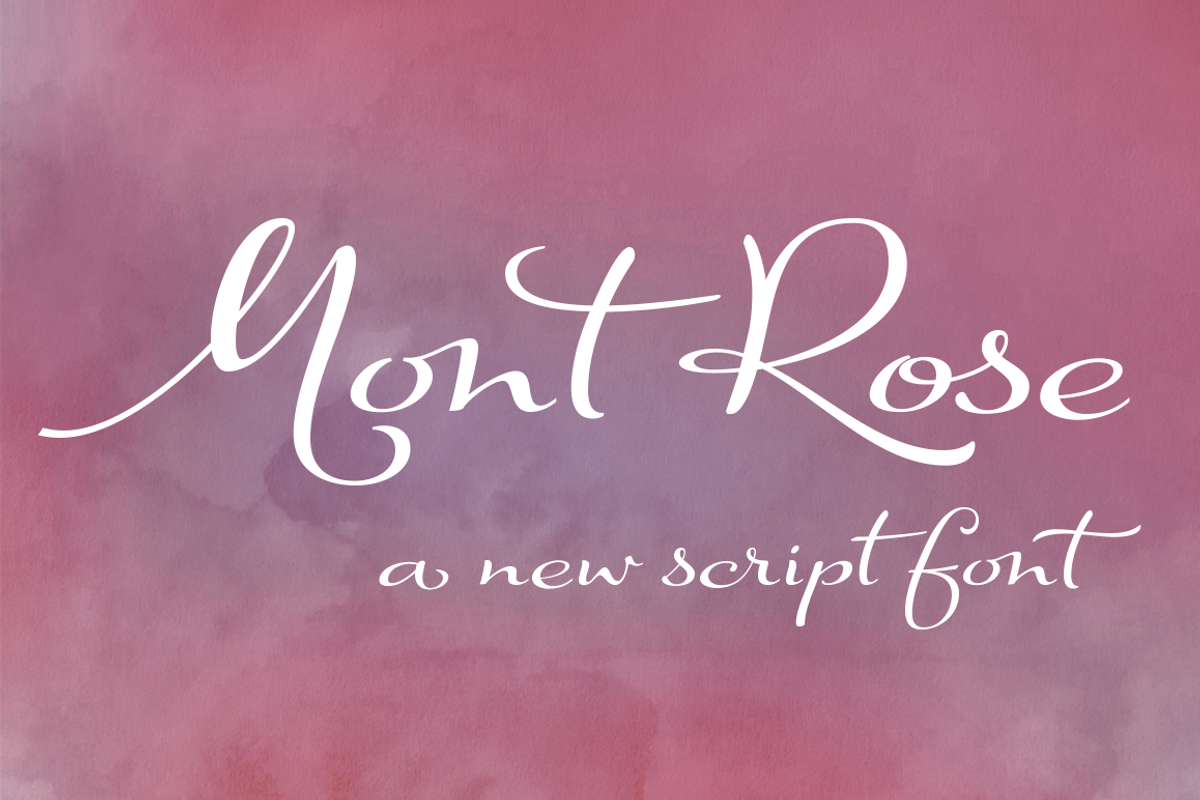 Mont Rose, a Script Font by Eurotypo (Photo 1 of 5)