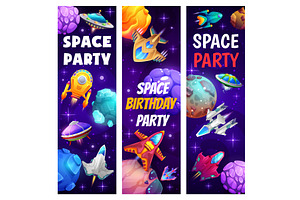 Space Party, Spacecrafts, Rockets