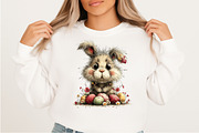 Whimsical Easter Bunny Clipart Png, an Illustration by Craft Nest (Thumbnail 7 of 11)