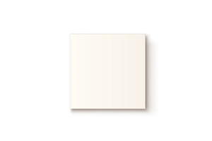 Realistic White Box Icon Isolated On White Background.