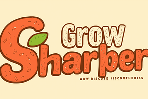 Grow Sharper -display Font