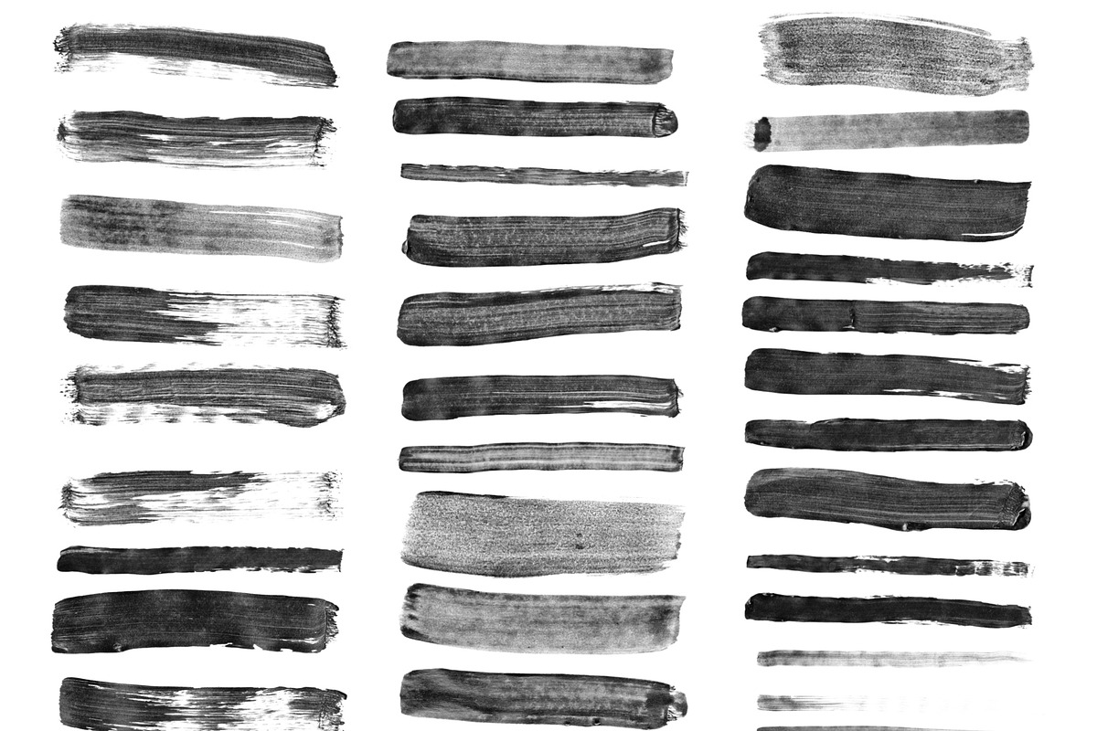 163 Wet Paint Strokes - Brush Set preview 4