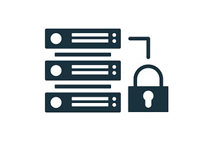 Server security system protecting, a Technology Illustration by Aimagenarium@gmail.com
