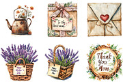 Rustic Mothers Day Clipart, an Illustration by DreamArtGraphic (Thumbnail 2 of 4)