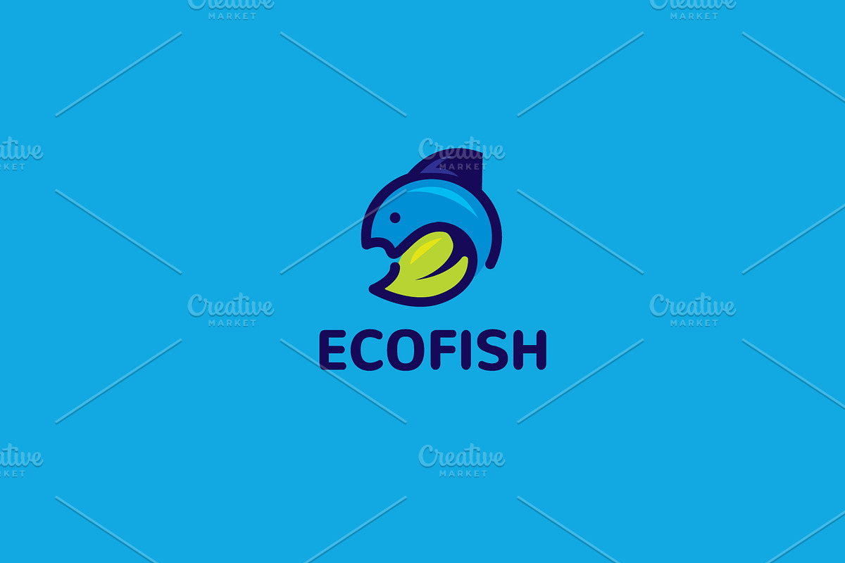 Eco Fish Logo, a Branding & Logo Template by Mariyana