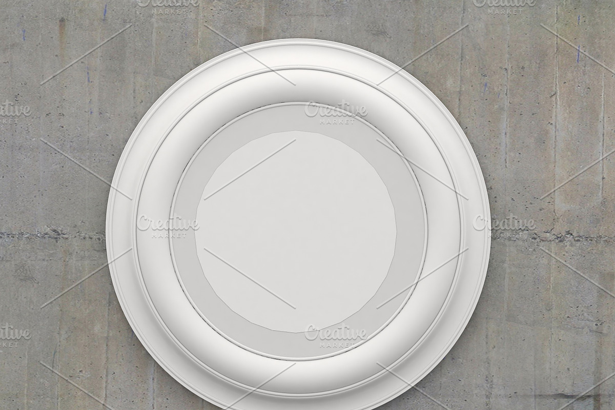 Mock up poster in a square frame, a Print Template by Olesya Morokhovets (Photo 1 of 2)