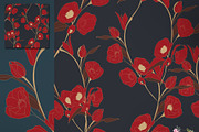 28 EPS/JPG flowers background., a Pattern Graphic by Theraphosath (Thumbnail 13 of 15)