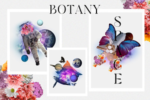 Space Botany. Collage Creator