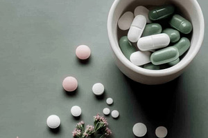Healthcare concept background with a, a Photo by Dvoevnore photos