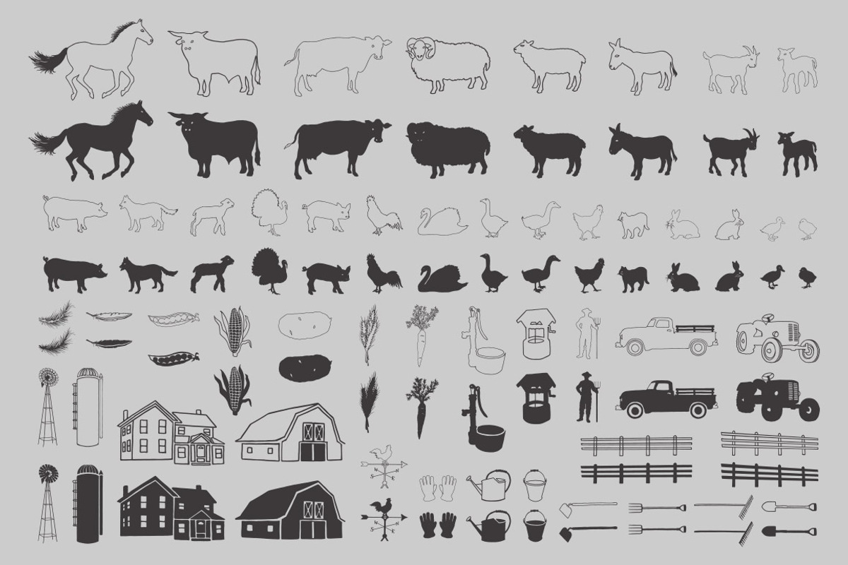 Farm to Table Vector Pack Volume 1, an Object Graphic by Design Panoply (Photo 5 of 5)