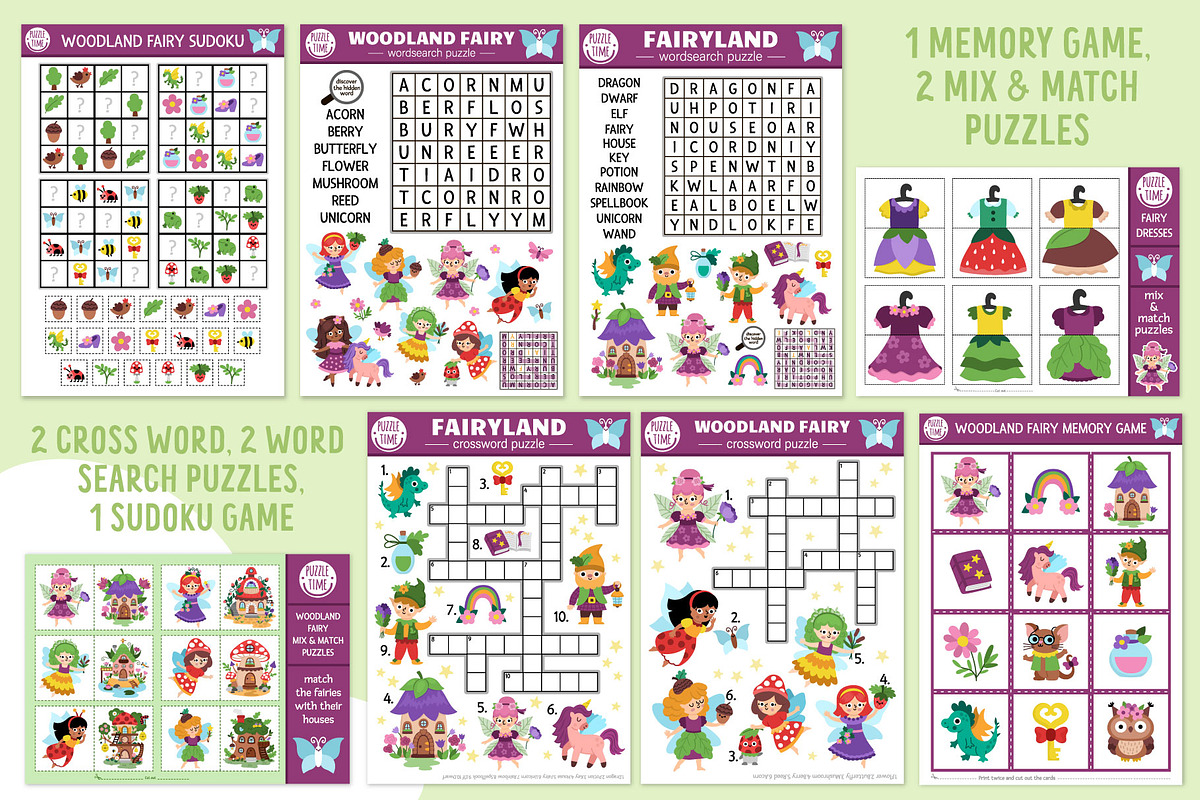 Woodland Fairy games for kids, an Education Illustration by Lexi Claus (Photo 8 of 14)