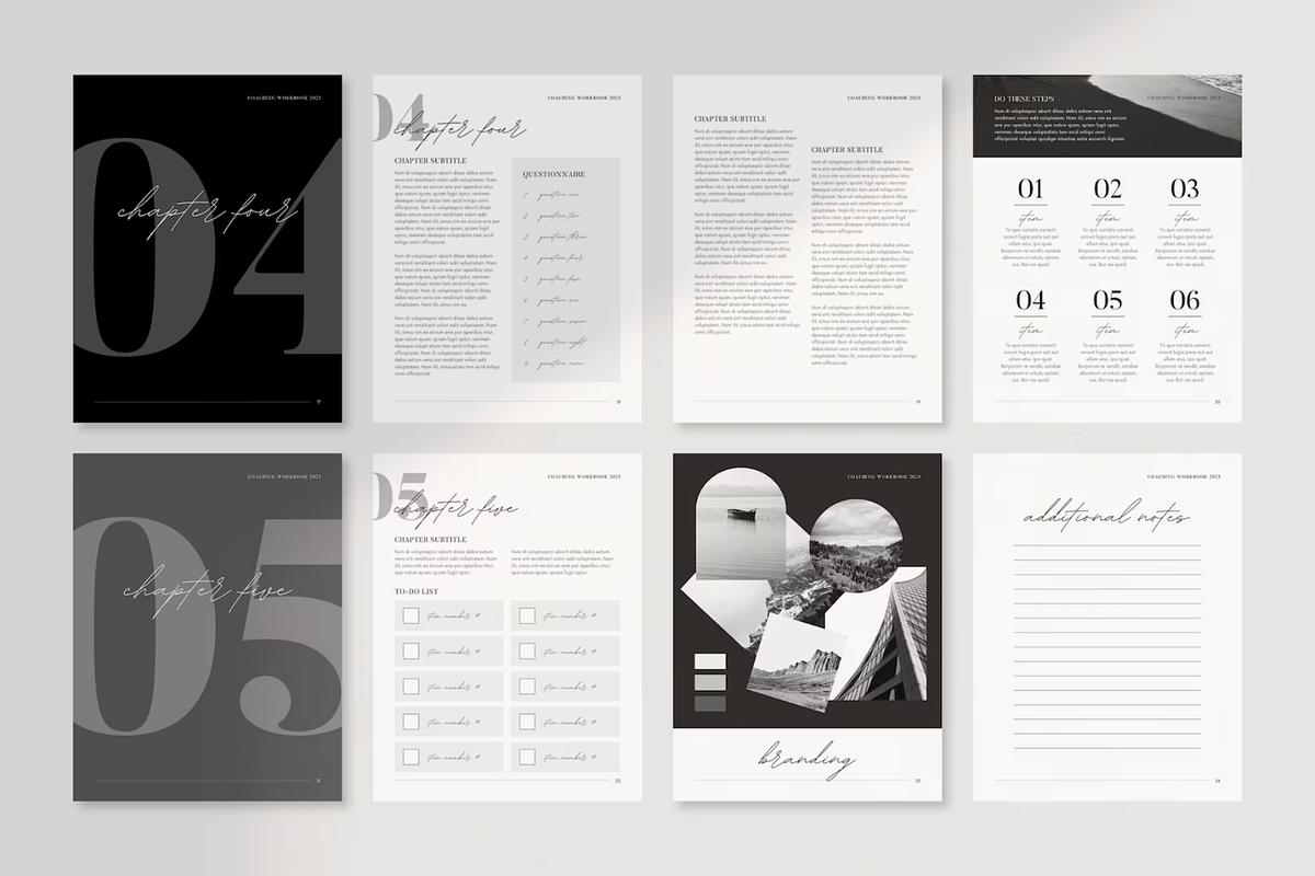 Black and White Ebook Template, a Marketing Template by frommakertomaker (Photo 5 of 10)
